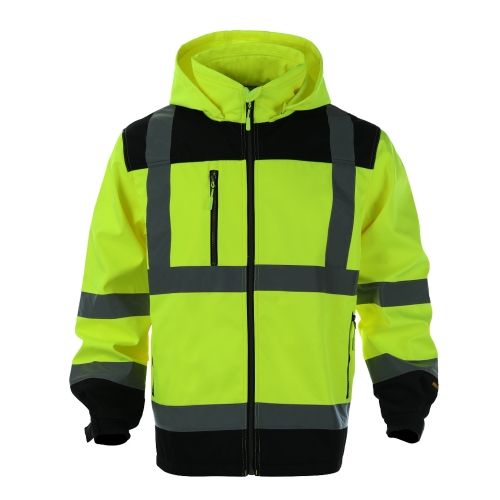 Hestic Sports Wear Construction Reflective Clothes Safety Reflective Jacket High Visibility Workwear Safety Workers Bomber Waterproof Jacket